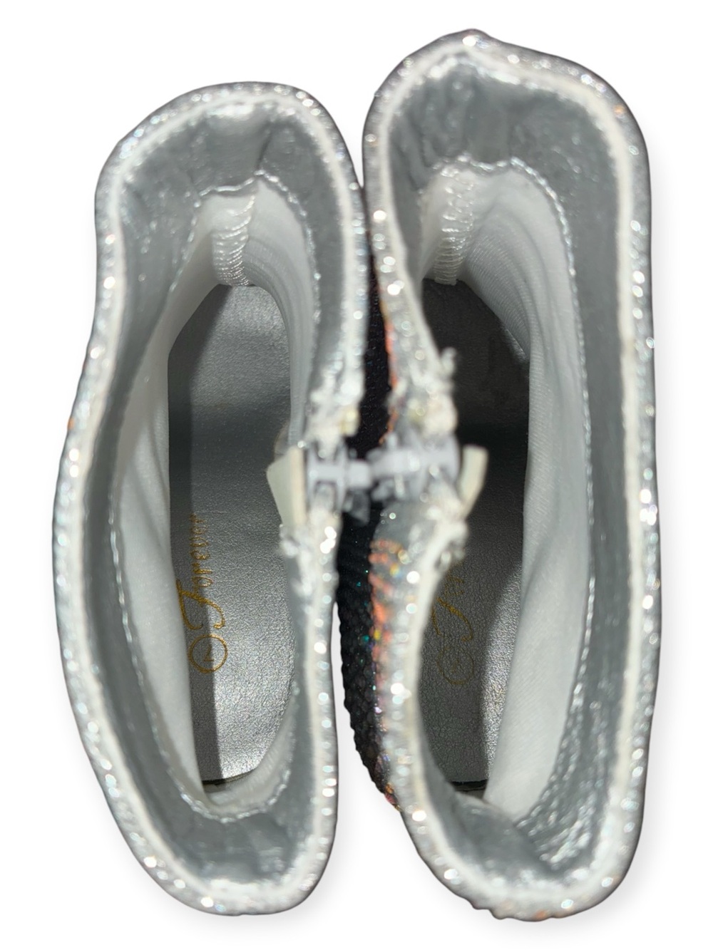 Forever US 7 Rhinestone Bling Embellished Pointed Toe Ankle Booties ICEBERG-12 - Picture 14 of 14
